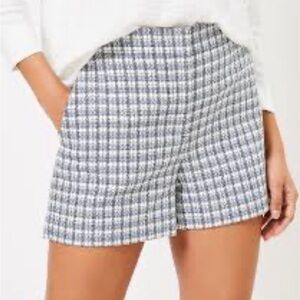 Loft brand blue tweed shorts.  Size 8. Like new